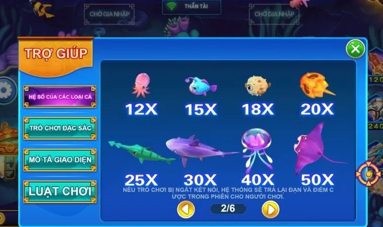 Hệ số cá thưởng trong game Bắn Cá Thần Tài Tại B52 Club