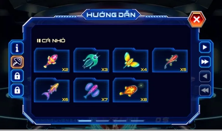Các sinh vật trong game Bắn Cá Men In Black Tại B52 Club