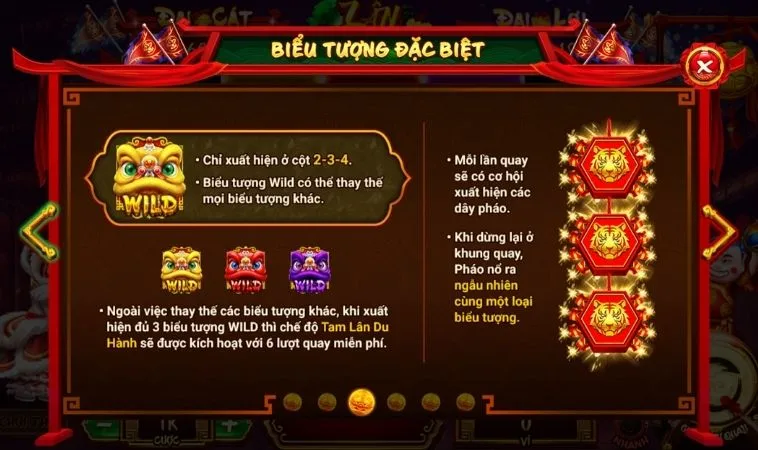 Biểu tượng đặc biệt trong Nổ Hũ Lân Hái Lộc B52 Club