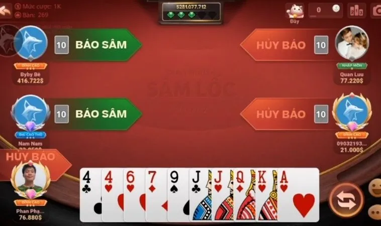 Chiến thuật đánh Sâm Lốc Cổng Game B52 Club hiệu quả
