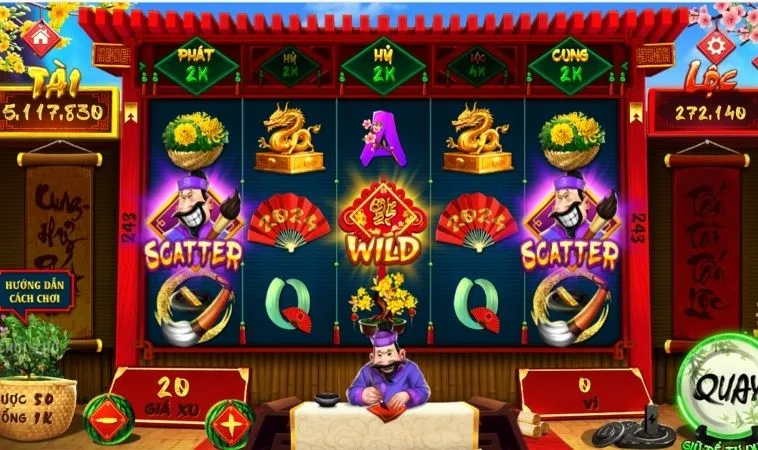 Giao diện chơi Nổ Hũ Ông Đồ B52 Club